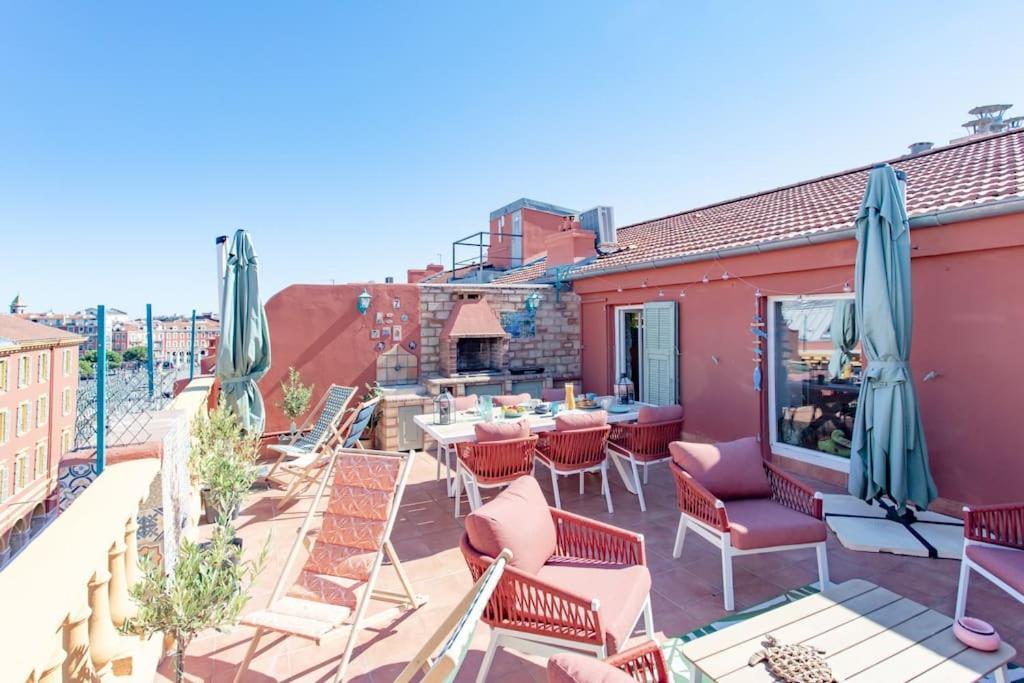 #48 Suite Jean Top Floor Terrace 5Min Walk Sea Ac Nizza Kültér fotó