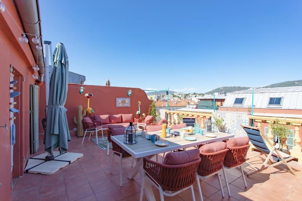 #48 Suite Jean Top Floor Terrace 5Min Walk Sea Ac Nizza Kültér fotó