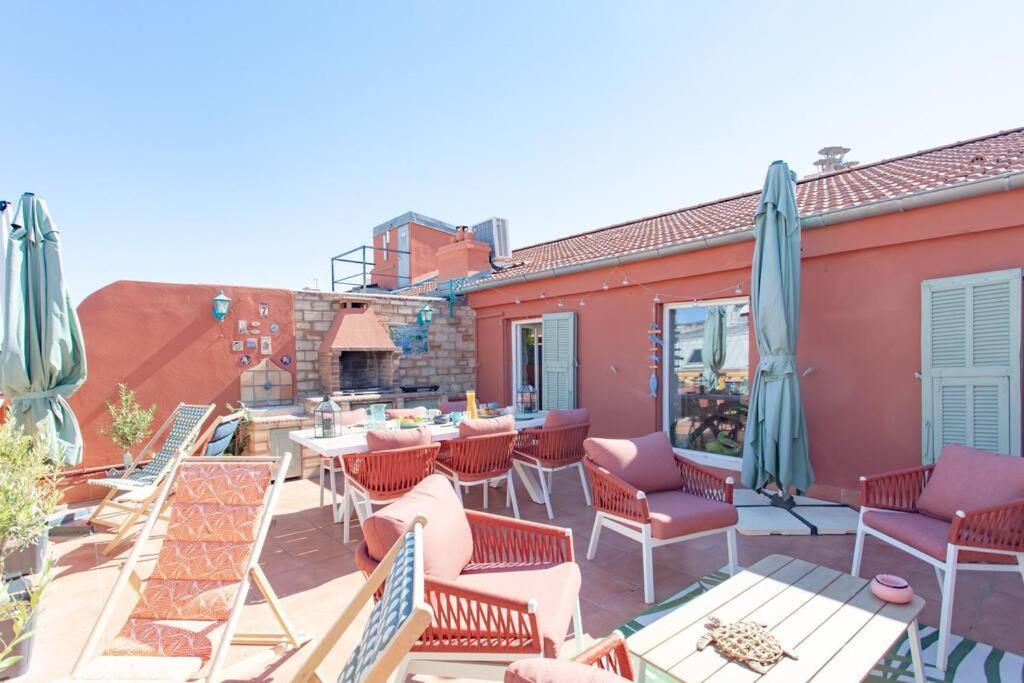 #48 Suite Jean Top Floor Terrace 5Min Walk Sea Ac Nizza Kültér fotó